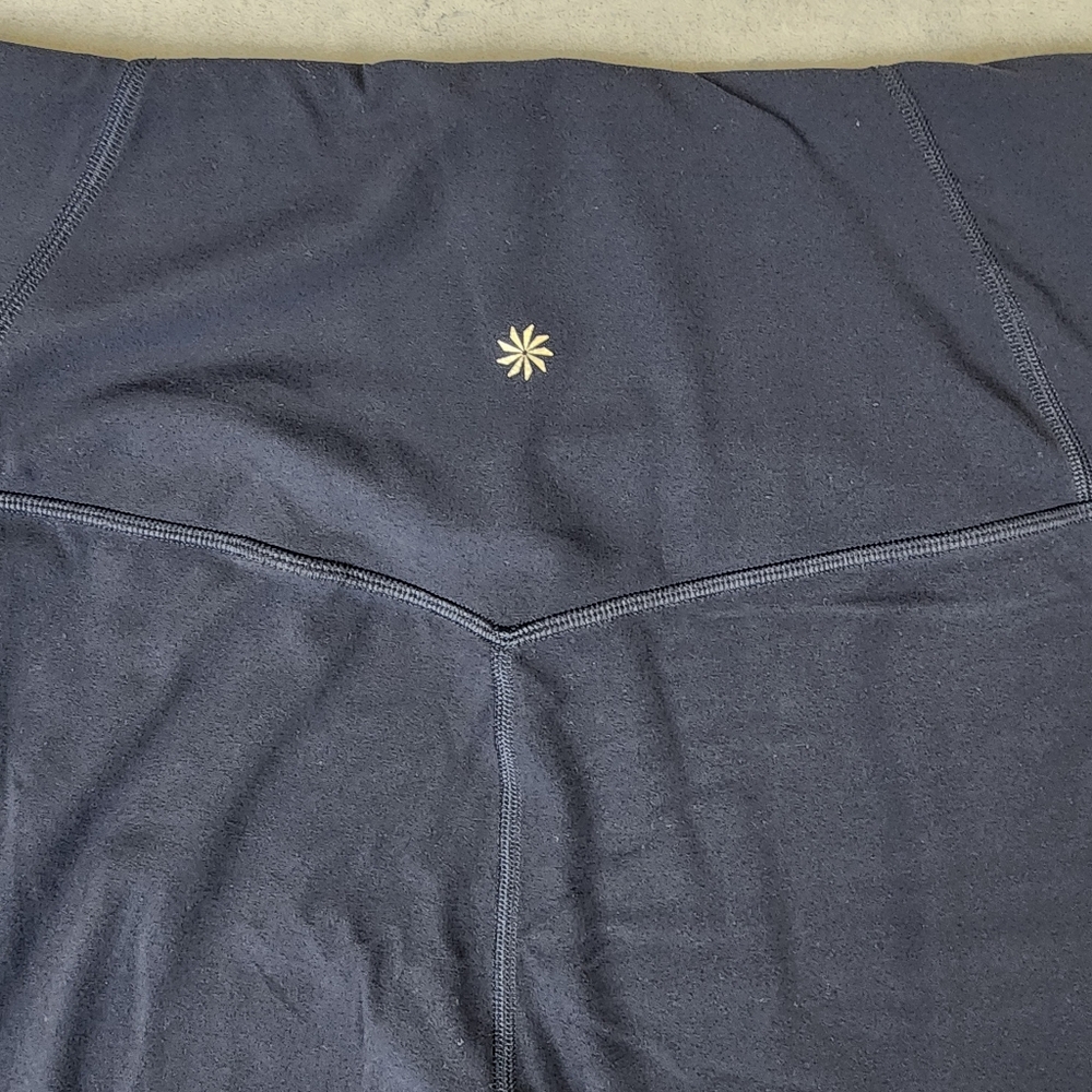 Athleta Elation Colorblock 7/8 Tight Leggings in Navy and Tan Womens Large - Picture 5 of 10